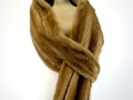 Honey Mink Stole with loop end