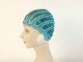 IDC Movie Wardrobe Rental Swim Cap 2 Turquoise with Scallops and Ridges