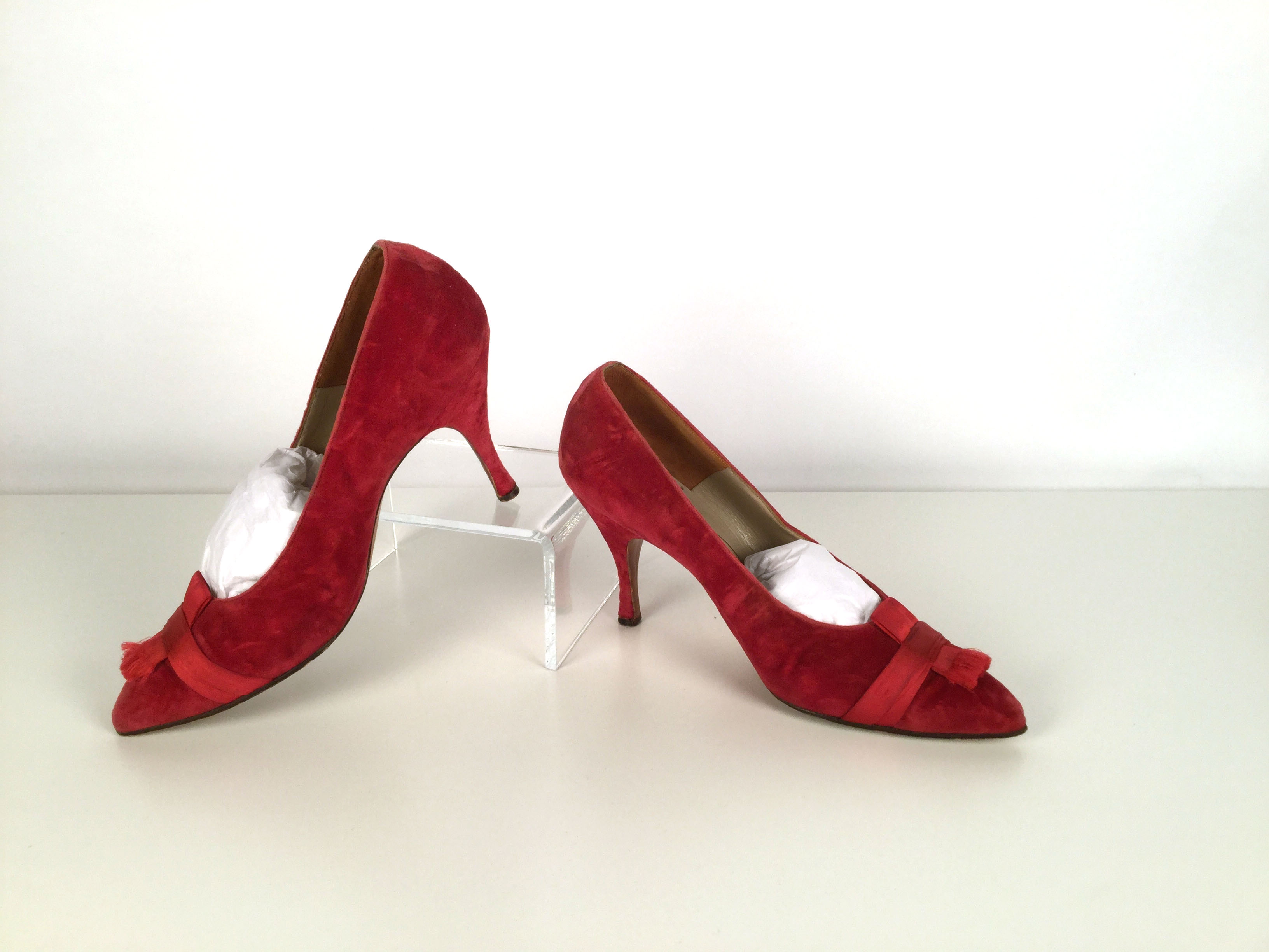 red vintage shoes