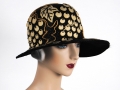Ian Drummond Collection IDC Toronto Wardrobe Rentals Womens 20s Hat white grapes on black straw