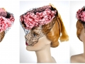 Ian Drummond Collection IDC Toronto Wardrobe Rentals Womens 40s Hat Pink wiht flowers net