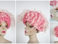 Ian Drummond Collection IDC Toronto Wardrobe Rentals Womens 60s Hat Pink ruffles and feathers