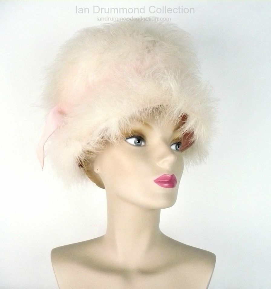 Ian Drummond Collection Toronto Vintage Clothing Show Marabou Hat
