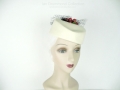 Ian Drummond Collection Toronto Vintage Clothing Show Cream Hat with Cherries