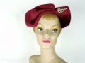 Ian Drummond Collection Toronto Vintage Clothing Show Raspberry hat