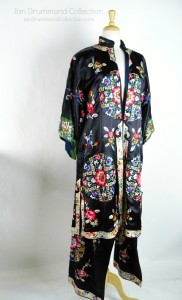 Ian Drummond Collection Chinese Silk Robe and Drawstring Pants