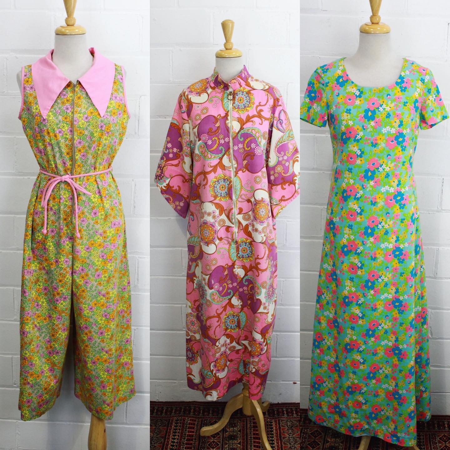 These three sweet 60s pieces have just been listed on Etsy and Shopify! Link in bio or click to shop!
.
.
.
#curatedvintage #vintagefashion #vintageclothing #vintageshop #vintageshopping #1970svintage #1960svintage #60sfashion #70sfashion #1970sfashion #1960sfashion #1970sclothing #vintagecommunity #vintagecommunityforsale #sustainablefashion #vintagestyle #vintagejumpsuit #vintagedress #1960s #1970s