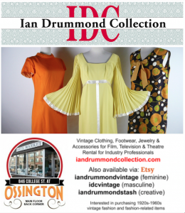 Ian Drummond Collection is always available for retail via Etsy and currently at the Arts Market 846 College St Toronto